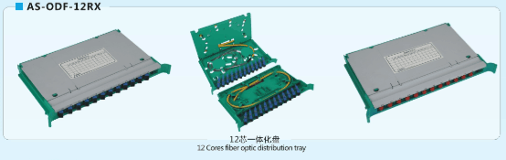 Roteer van het de Lasdienblad ODF van de 12 Kernenvezel het Optische Dienblad van de de Vezel Optische Distributie voor FTTH FTTX