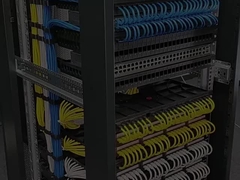 Kanaltype Kabelmanagement Tray 24-poort Kabelmanager voor Data Center Rack/Cabinet