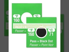 Onherroepelijk Waterdicht oliebestendige Dot Hoge temperatuur 71°C 161°F Afwasmachine Temperatuurgevoelige labels