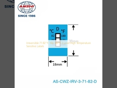 Onherroepelijk 71-82 °C 160-180 °F 3 niveau hoogtemperatuurgevoelige etiketten