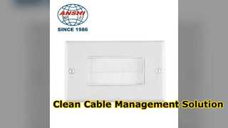 Clean Cable Management 86 Type Ethernet-wandplaat