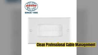 Clean Cable Management 86 Type Ethernet-wandplaat