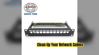 12-poorts Cat6-patchpaneel Compacte netwerkoplossing