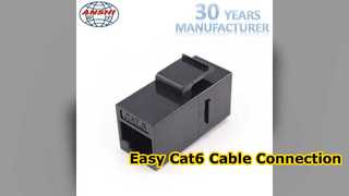 Eenvoudige installatie van Cat6 RJ45 Keystone-koppeling