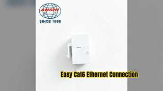 ANSHI Cat6 RJ45 Keystone-aansluiting Gemakkelijke Ethernet-connector