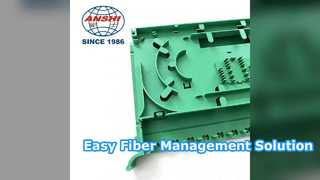 12 24 Core Fiber Splice Tray Duurzame ABS ODF-oplossing