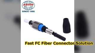 Snelle FC-glasvezelconnector Gemakkelijke veldassemblageoplossing