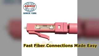 Snelle FTTH glasvezelconnector Eenvoudige installatiehandleiding