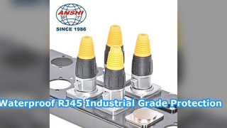 Waterdichte RJ45 Ethernet-connector Industriële oplossing