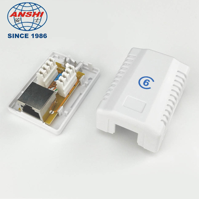 3U Gold Plating FTP Surface Mount Box CAT6 Single Port
