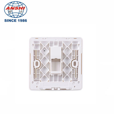 ANSHI RJ45 86x86mm Single Hole Double Hole Panel Telecommunication Face Plate