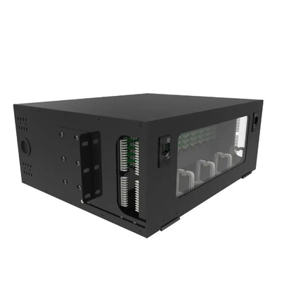 19 Inch 1U~4U Rack Mount Optical Distribution Frame 12 24 48 72 96 144 Cores ODF Chassis Steel Patch Panel With Splicing