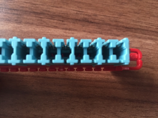 Red Blue LSA Plus Module ABS / PBT 10 Pairs KRONE STG Module 123.5 X 21.5 X 40.5mm