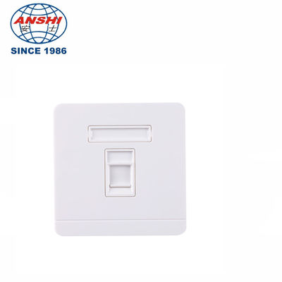 ANSHI RJ45 86x86mm Enkele Gat Dubbele Gat Paneel Telecommunicatie Faceplate