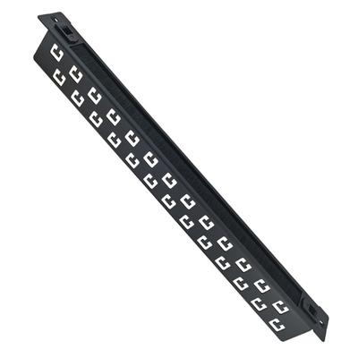 Zwart XL-4020-3L-B hoog 1u borstelkabelbeheer ANSHI 19 inch
