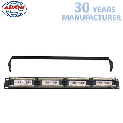 RACK MONTAGE PATCH PANEEL 24 POORT 19 Inch CAT5E/CAT6/CAT6 UTP RACK MONTAGE PATCH PANEEL