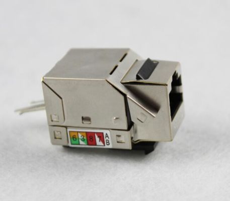 RJ45 Keystone-aansluiting CAT5E CAT6 CAT6A afgeschermde Keystone-aansluiting in metallic kleur