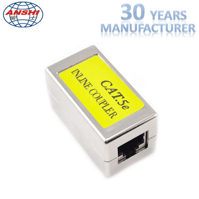 RJ45 KEYSTONE JACK Afgeschermde doorvoer Keystone Jack Cat5e CAT6 Metaal Straight Through Inline-koppeling