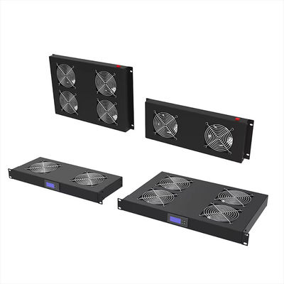 Rack gemonteerd 2 koelventilator 4 ventilator-eenheid netwerkkas