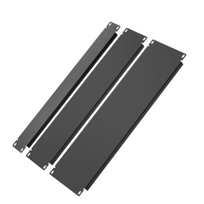 Zwarte 6U-kast met witte 1U 2U 3U 4U blind panel Server Telecom onderdelen