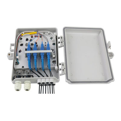 8 Cores Outdoor Wall Mount Fiber Distribution Box ftth distribution terminal box