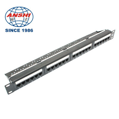 19 inch 32 poort leeg STP FTP afgeschermd RJ45 patch panel CAT5E CAT6 Rack Mount Network Distribution Panel