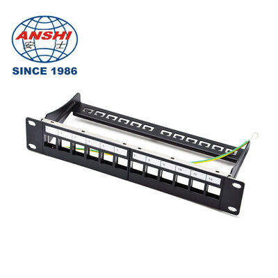 19 inch 32 poort leeg STP FTP afgeschermd RJ45 patch panel CAT5E CAT6 Rack Mount Network Distribution Panel