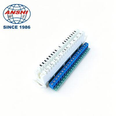 10 Pair 20 Pole LSA-PLUS-module PCB-terminal Telefoonconnector XL-011L ABS Back Profile Mount Plugboard Telecom-onderdelen