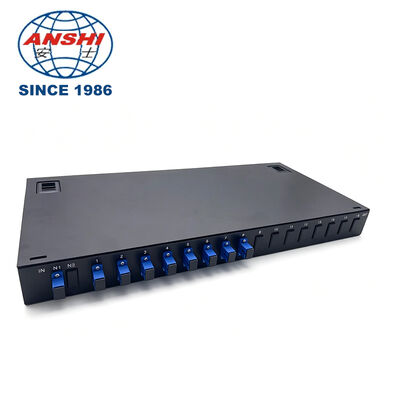 1U Rack Mount Symmetrical Split PLC Splitter, Metal Box for ODF Data Center