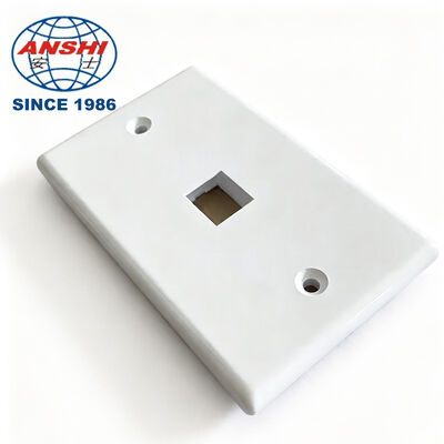 US Standaard 1 tot 6 Gang Wandplaat, ABS Vlamvertragend Netwerk Outlet Faceplate Cover