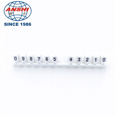 Fabriek OEM Klemmenblok Marker Strip, Blanco & Genummerde Bedrukte Markeerstrip voor Telecom Communicatieapparatuur