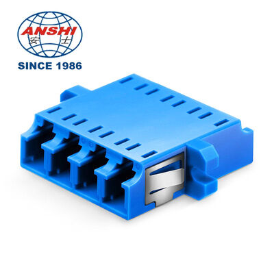 Fabriekslevering 4 Cores LC UPC/APC Quads Glasvezel Adapter Singlemode SM OM3 OM4 Koppeling met Flens 0.2 IL